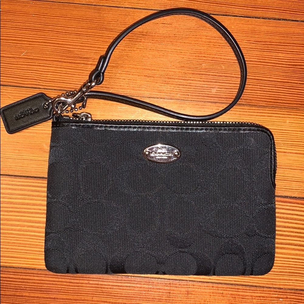 Black Coach Wristlet